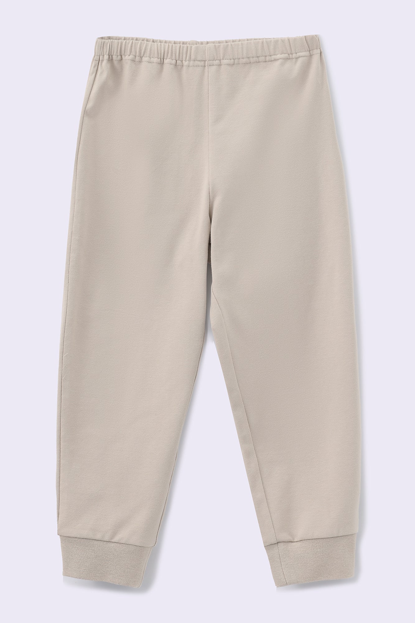 Cozy Cotton Long Sleeve Pj Set - Sandy Beige Llama