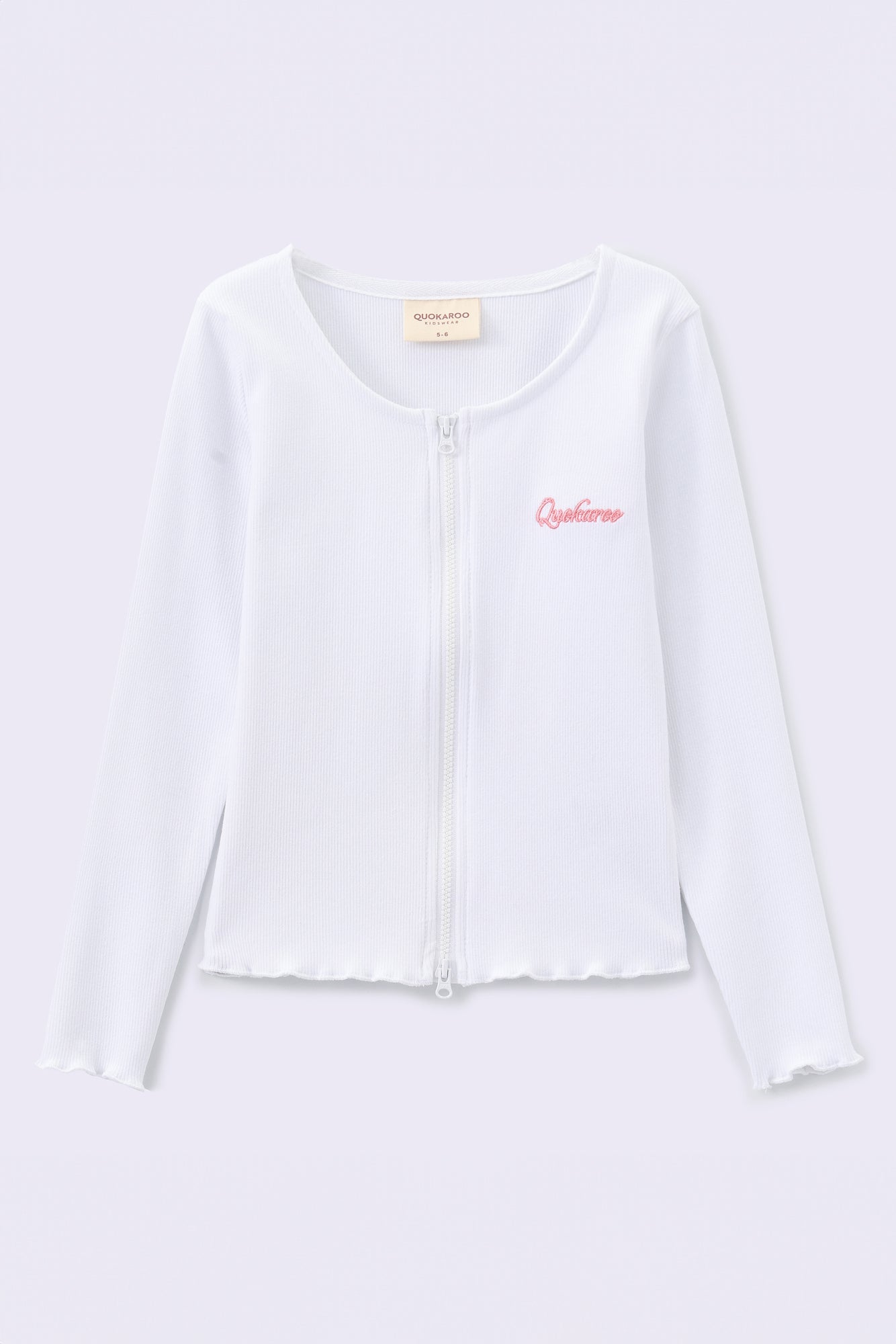 MotionCloud Ribbed Ballerina Zip - Pure White