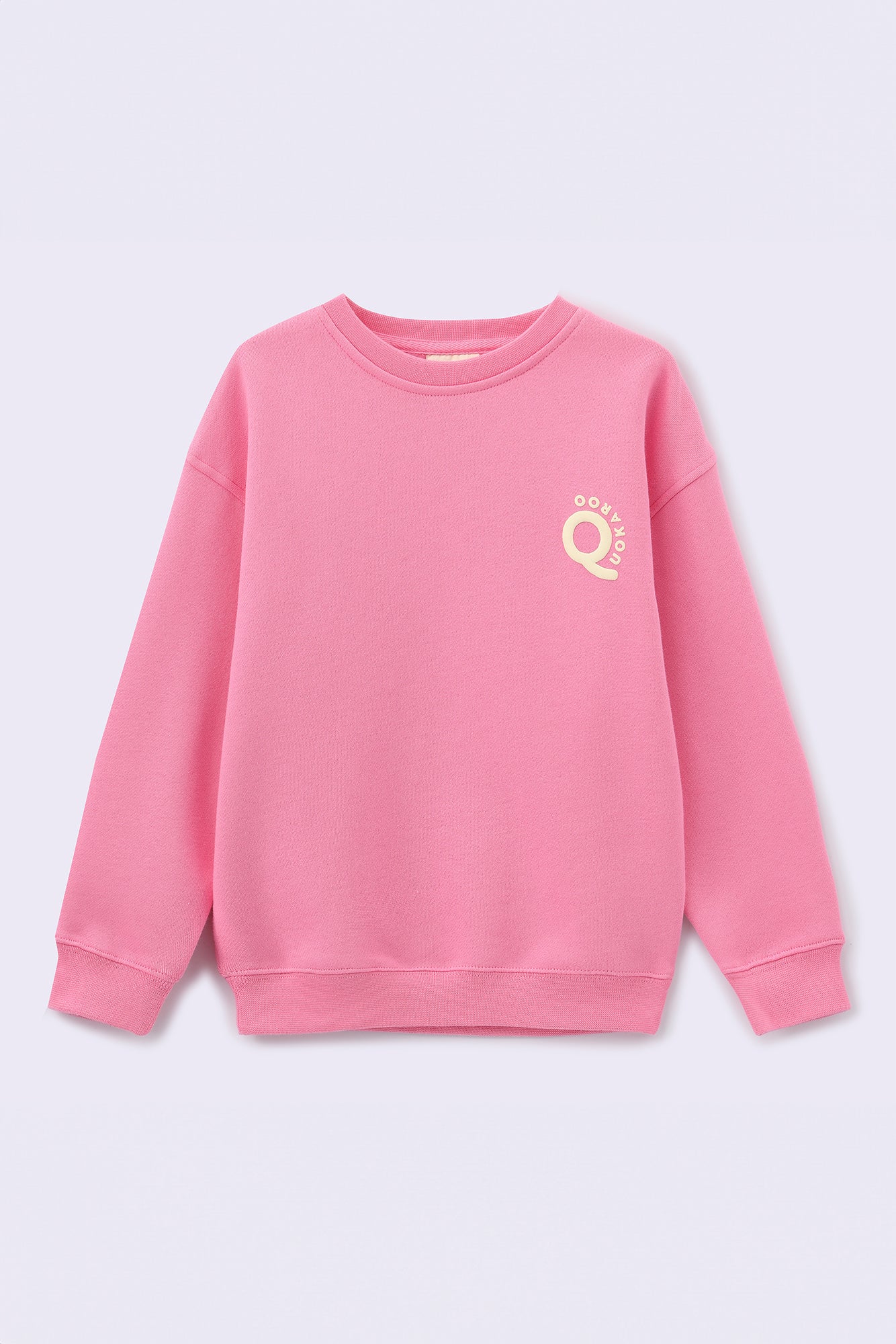 FAIRY SPRINKLE JOY Extra Soft Fleece Crew Neck Pullover - Frosting Pink