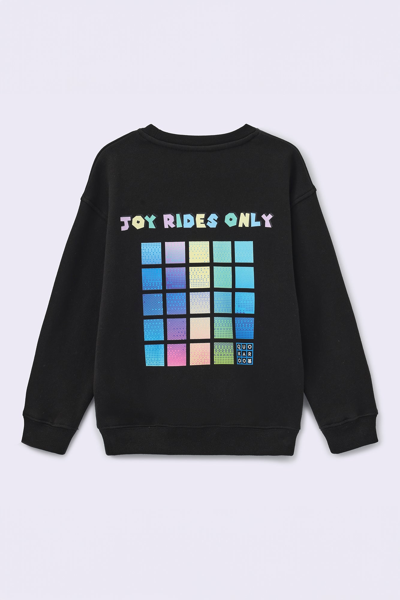 JOY RIDE ONLY Extra Soft Fleece Crew Neck Pullover - Cosmic Black