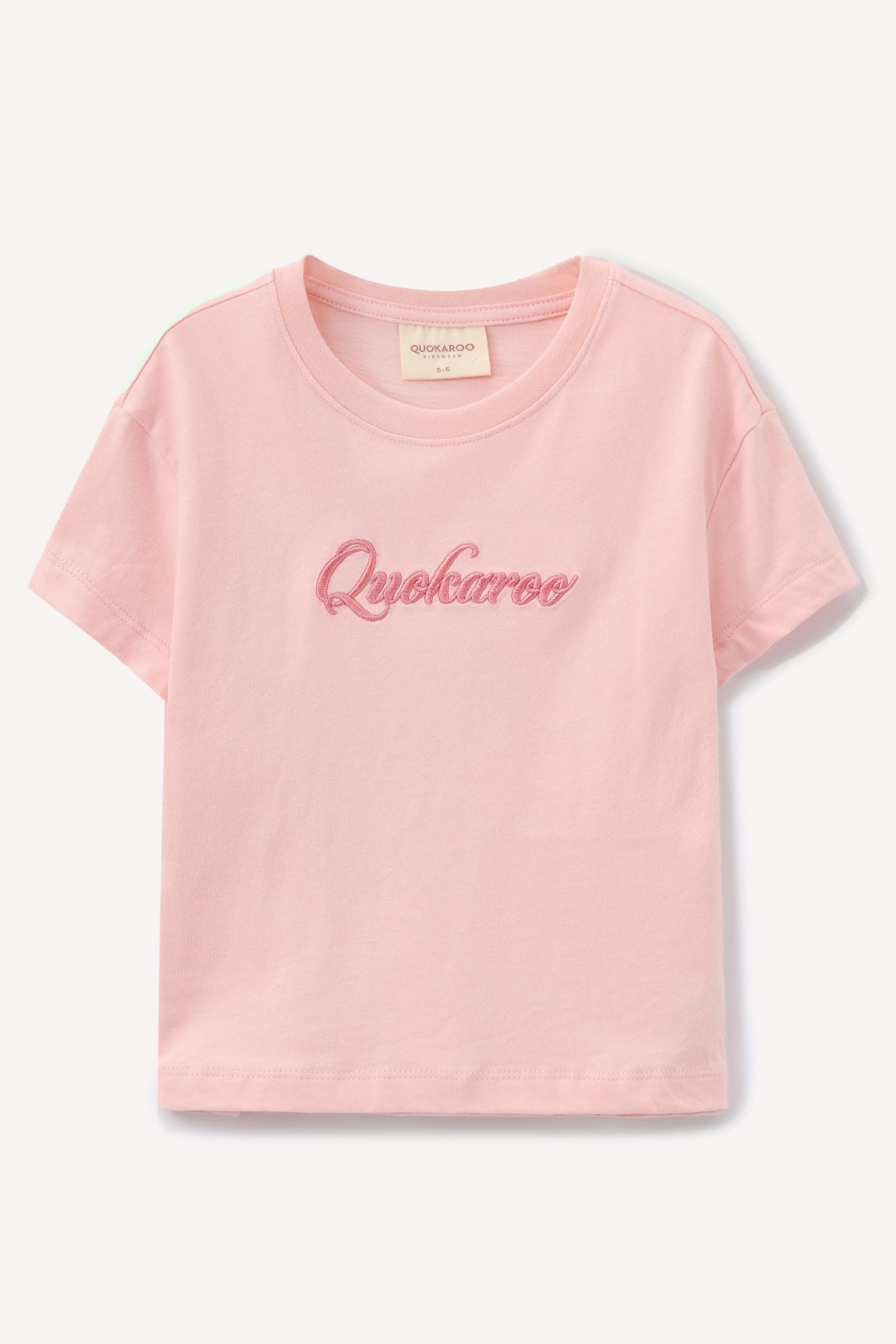 Peach Pop Organic Cotton Cropped Tee