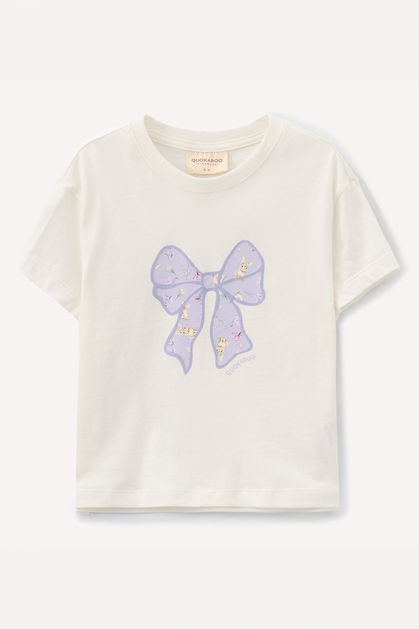 Jacaranda Bunny Organic Cotton Cropped Tee