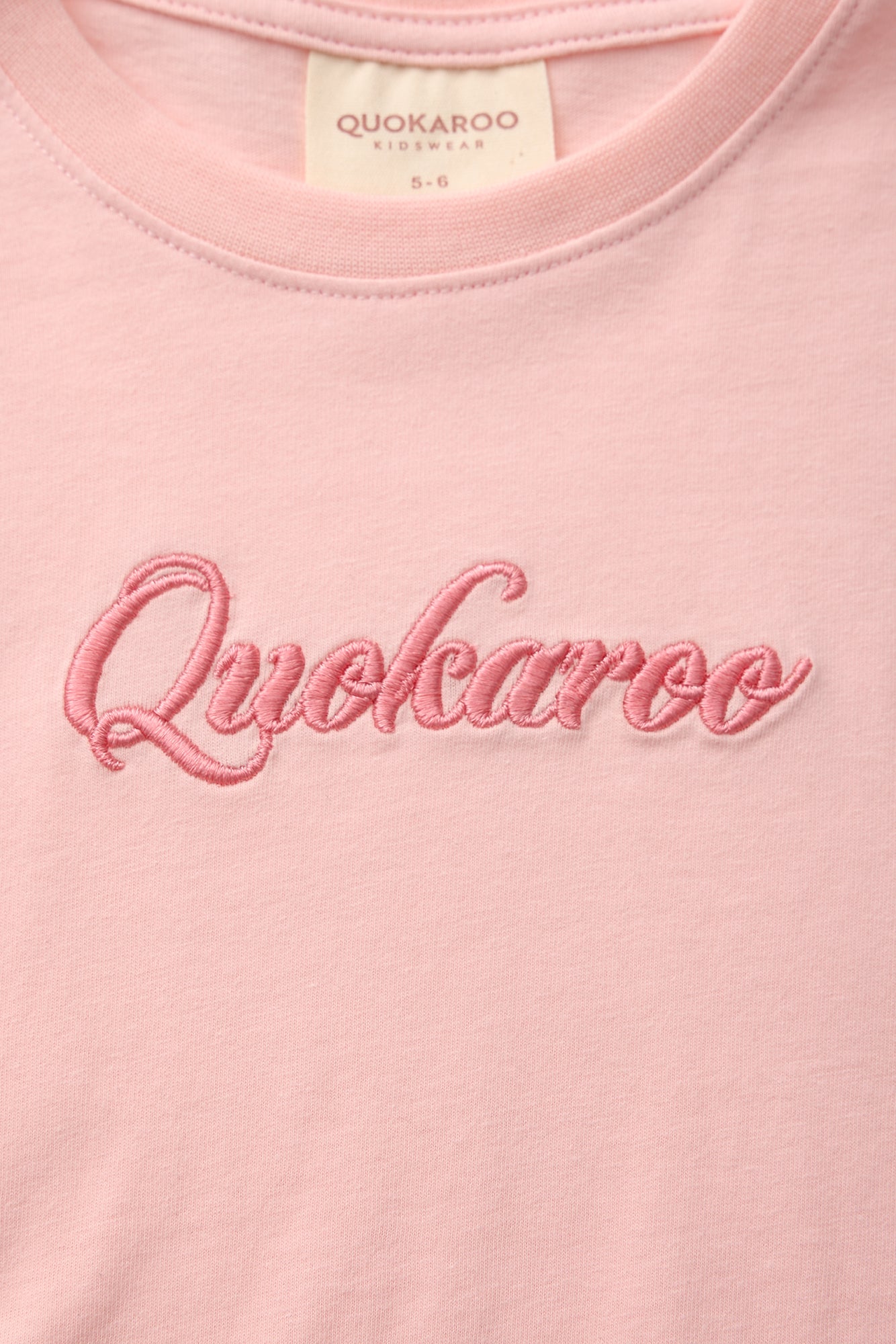 Peach Pop Organic Cotton Cropped Tee