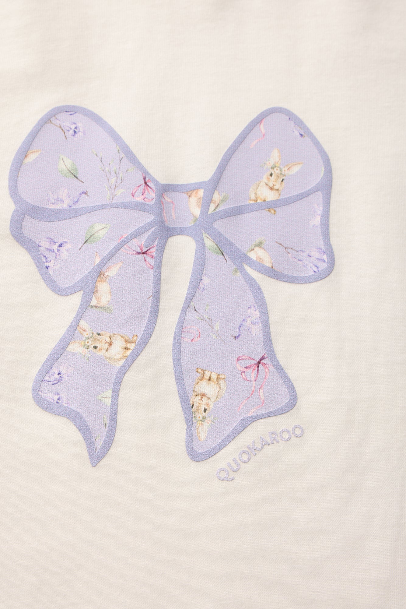 Jacaranda Bunny Organic Cotton Cropped Tee