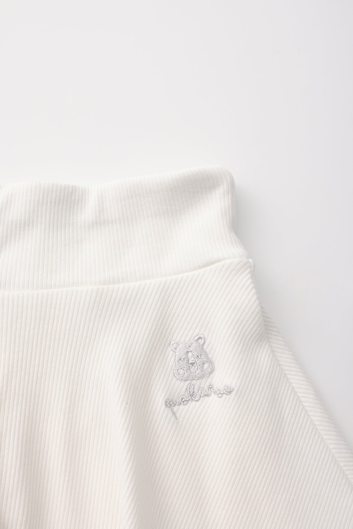 Brilliant White Ribbed Play Skort