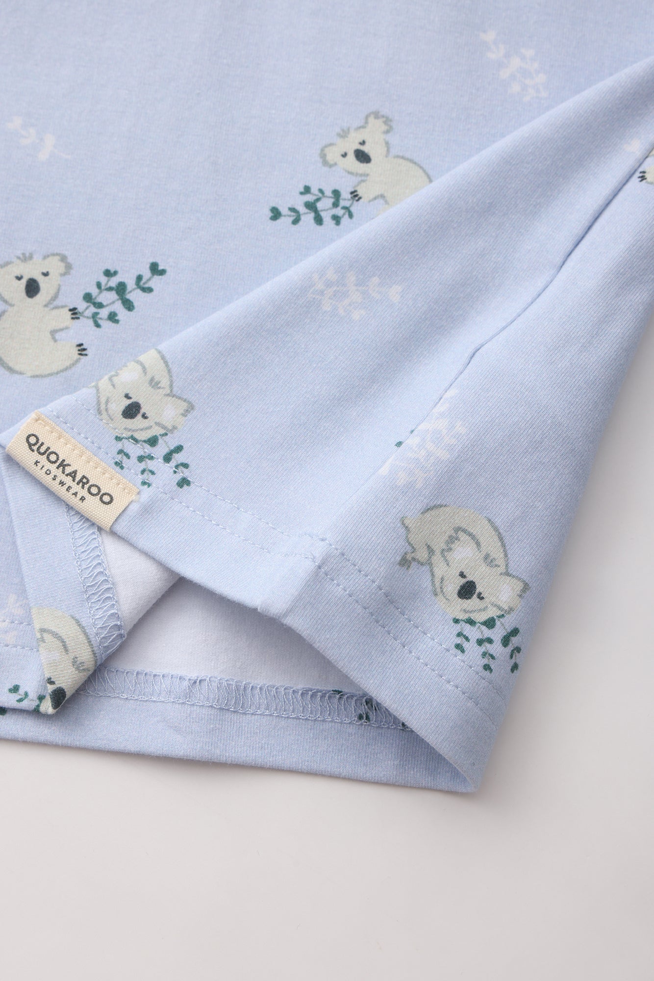 Cozy Cotton Long Sleeve Pj Set - Cloud Blue Koala