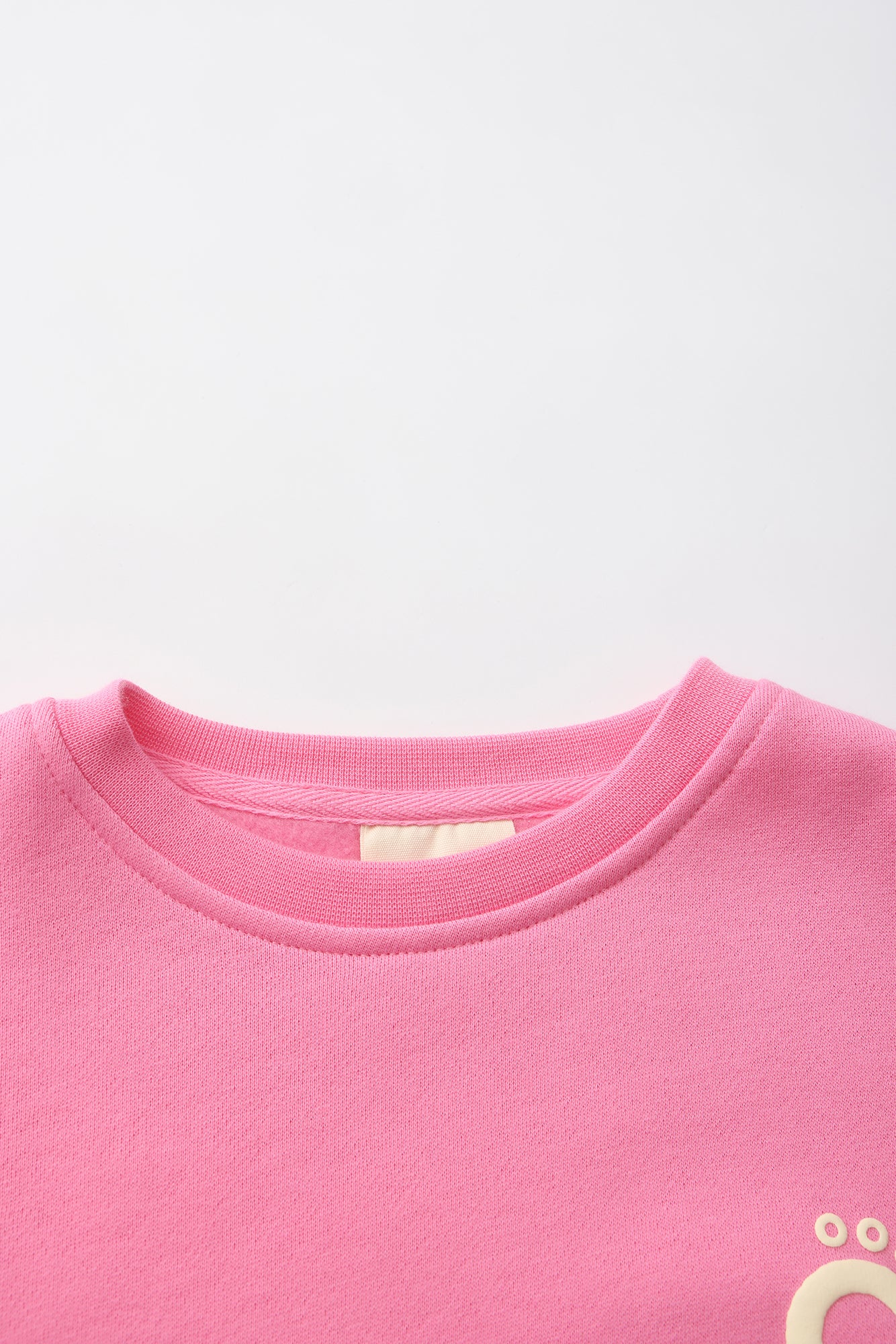 FAIRY SPRINKLE JOY Extra Soft Fleece Crew Neck Pullover - Frosting Pink