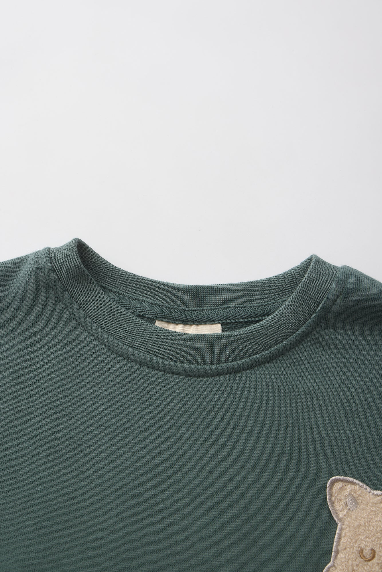 QuokkaJoy French Terry Crew Neck Pullover - Ranger Green