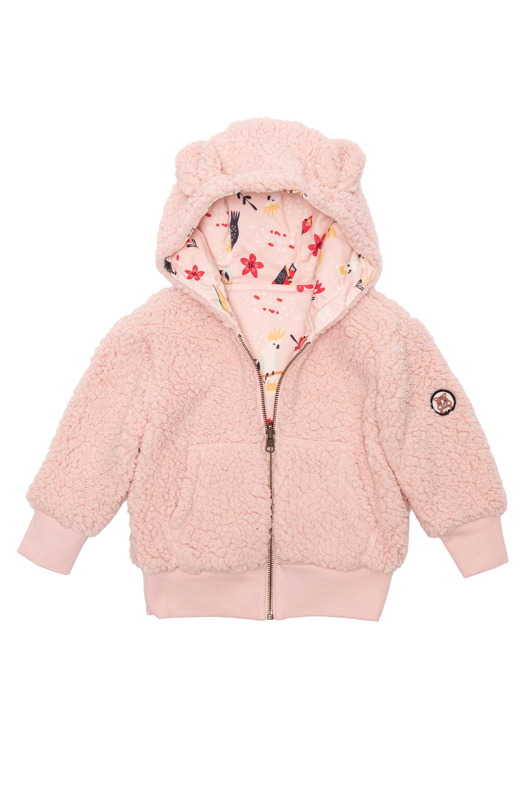 Cockatoo Cotton Jersey Reversible Zipper
