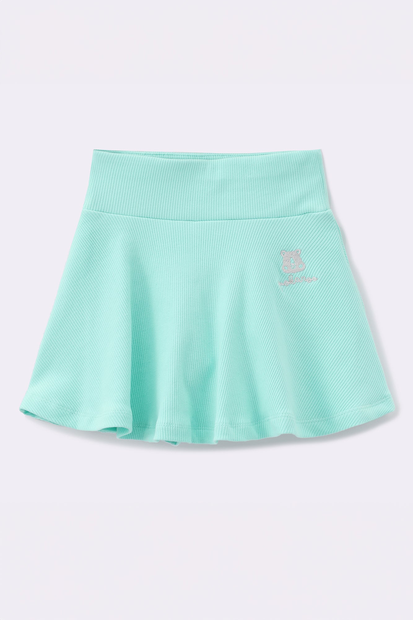 Soda Mint Ribbed Play Skort