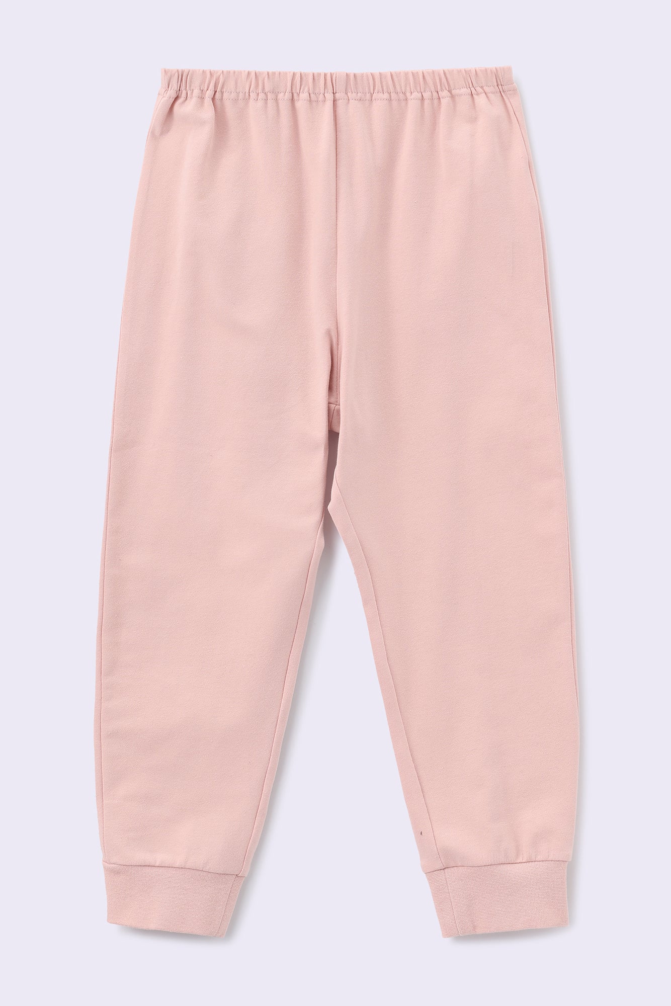 Cozy Cotton Long Sleeve Pj Set - Blush Pink Bunny
