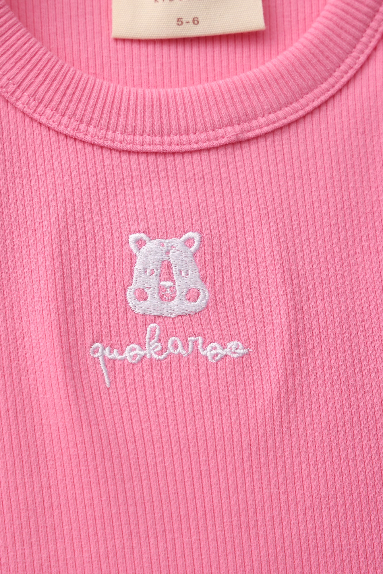 Bubblegum Pink Quokka Ribbed Tank