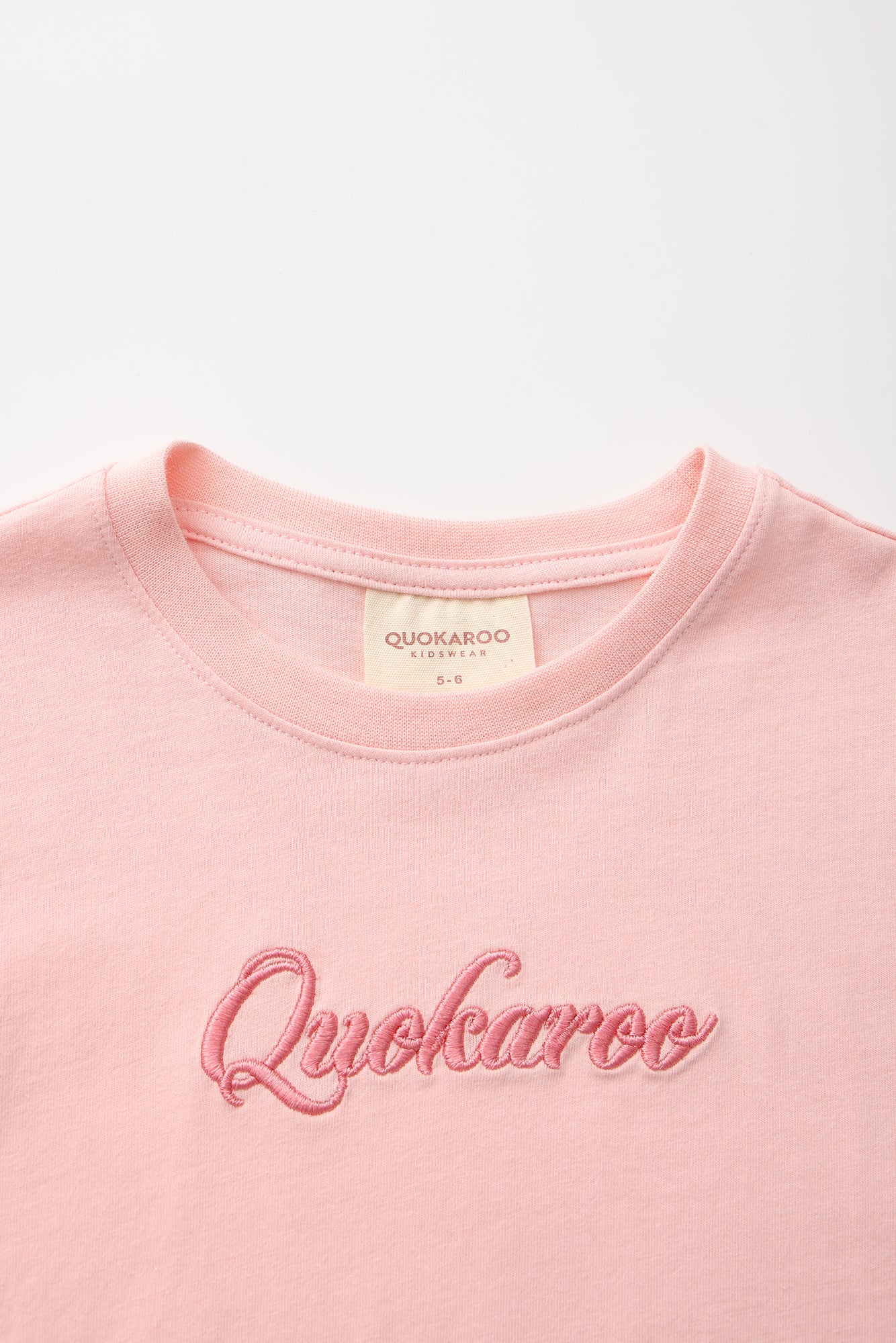 Peach Pop Organic Cotton Cropped Tee