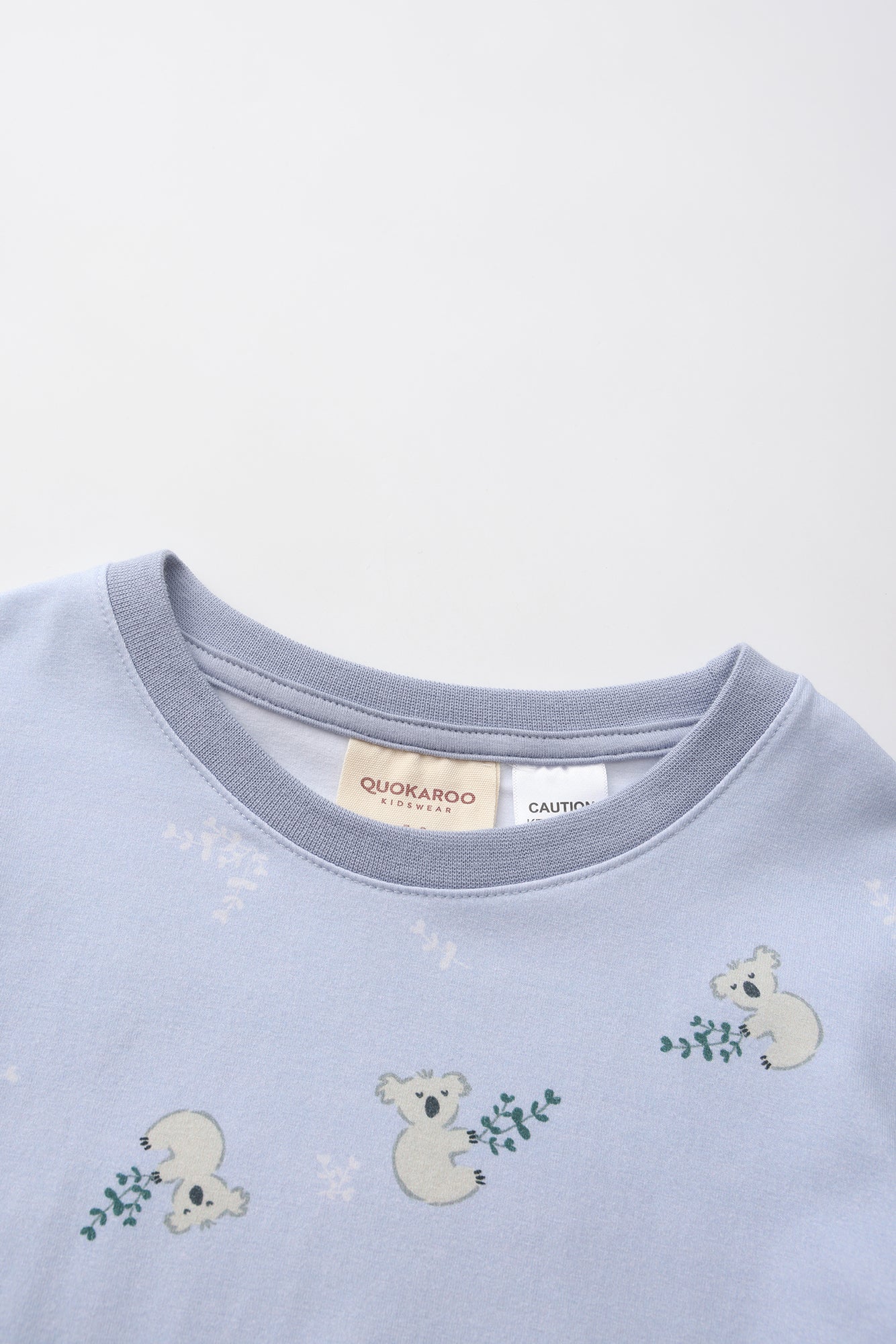 Cozy Cotton Long Sleeve Pj Set - Cloud Blue Koala