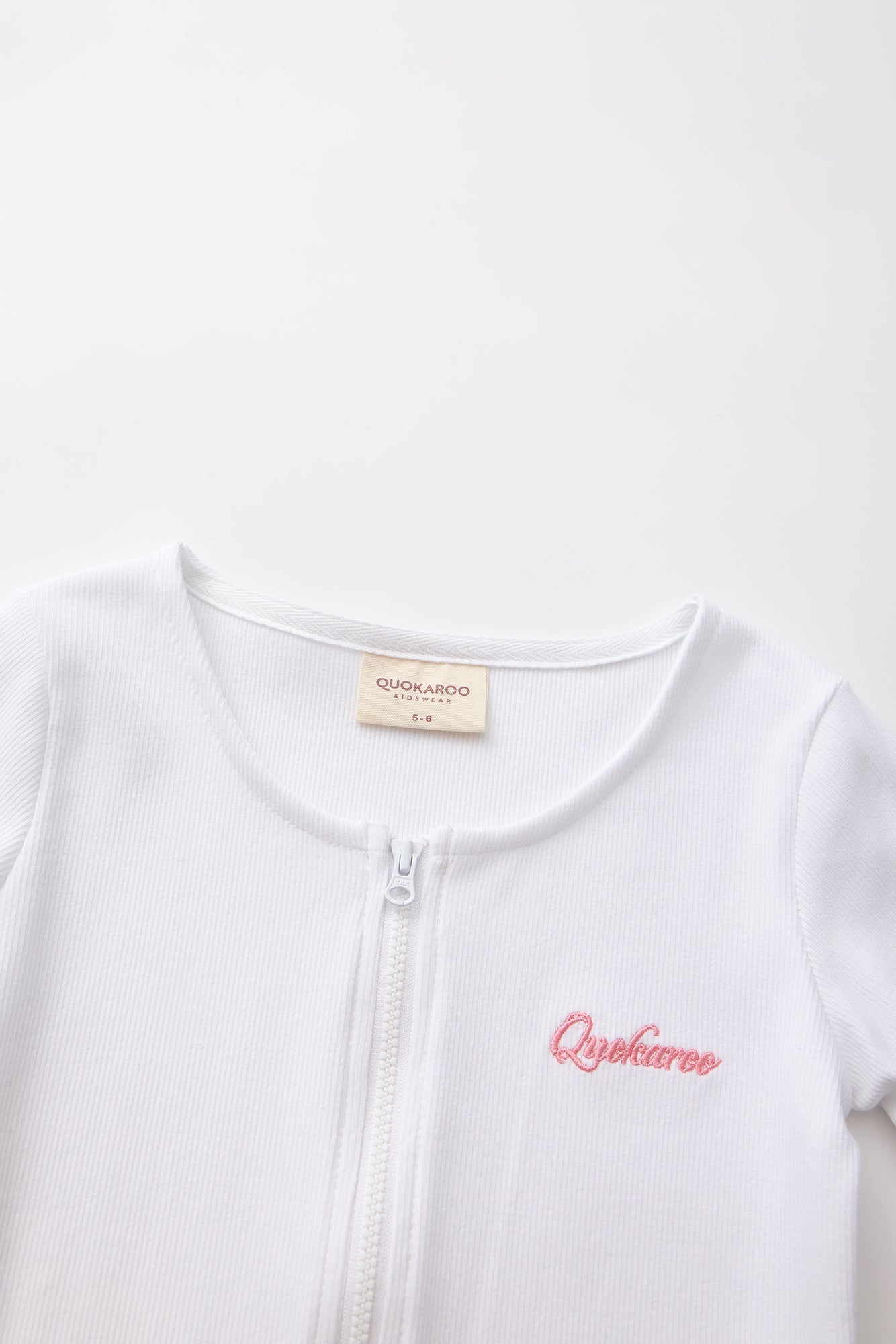 MotionCloud Ribbed Ballerina Zip - Pure White