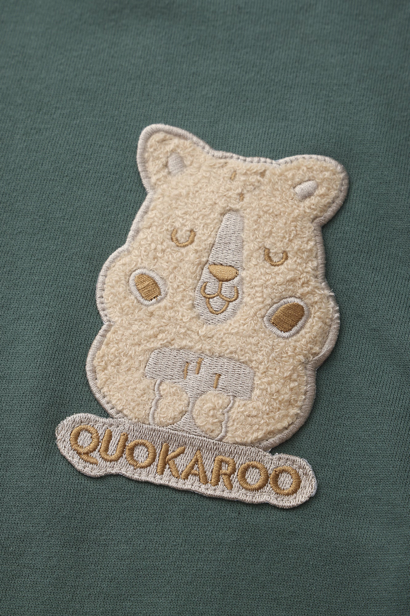 QuokkaJoy French Terry Crew Neck Pullover - Ranger Green