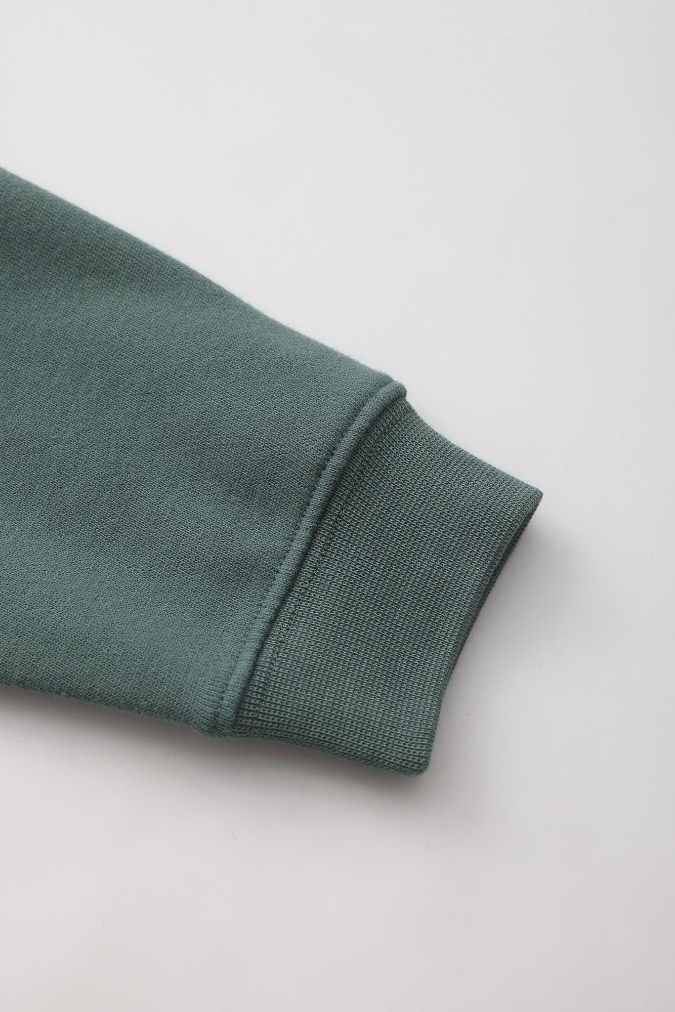 QuokkaJoy French Terry Crew Neck Pullover - Ranger Green
