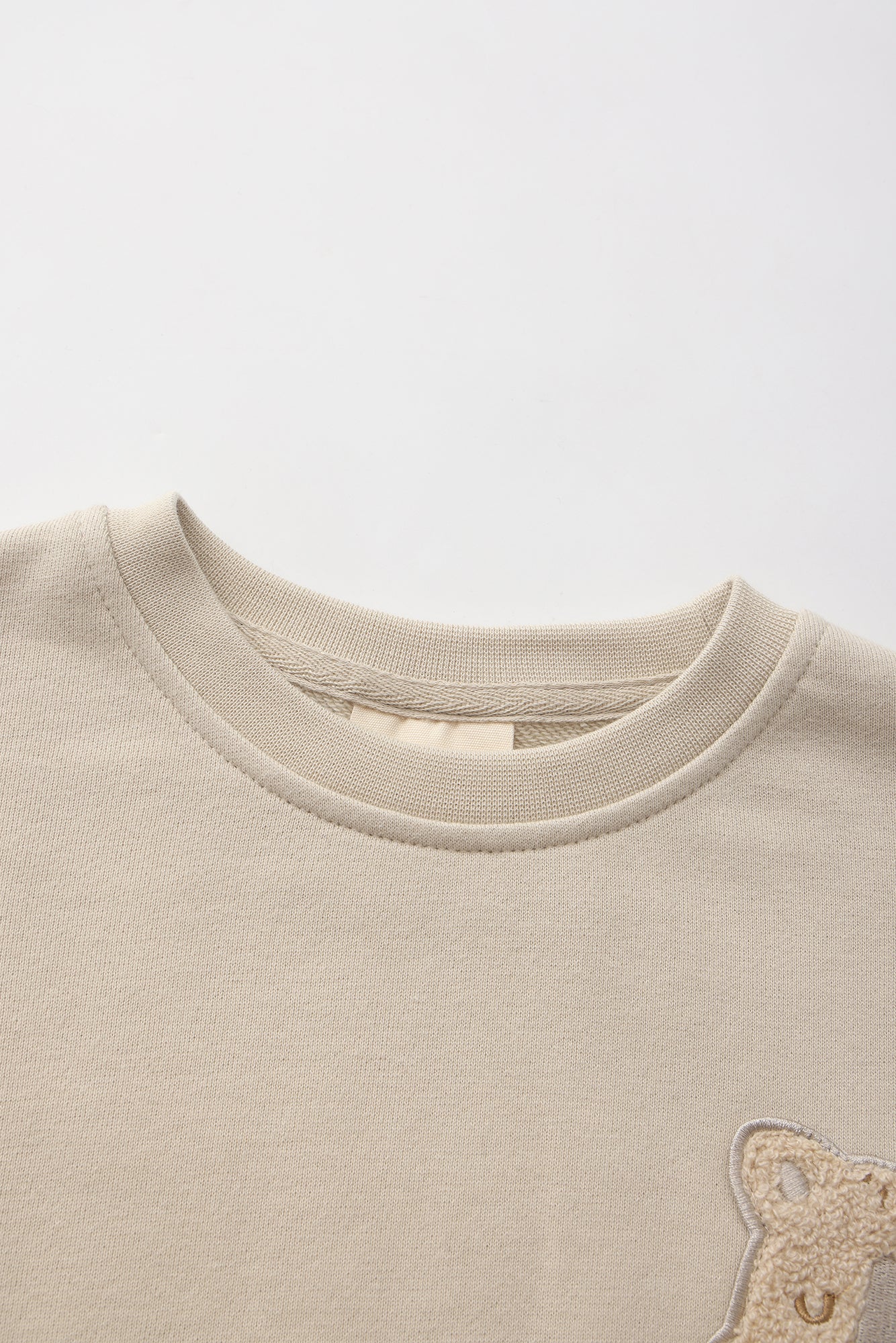 QuokkaJoy French Terry Crew Neck Pullover - Warm Sand