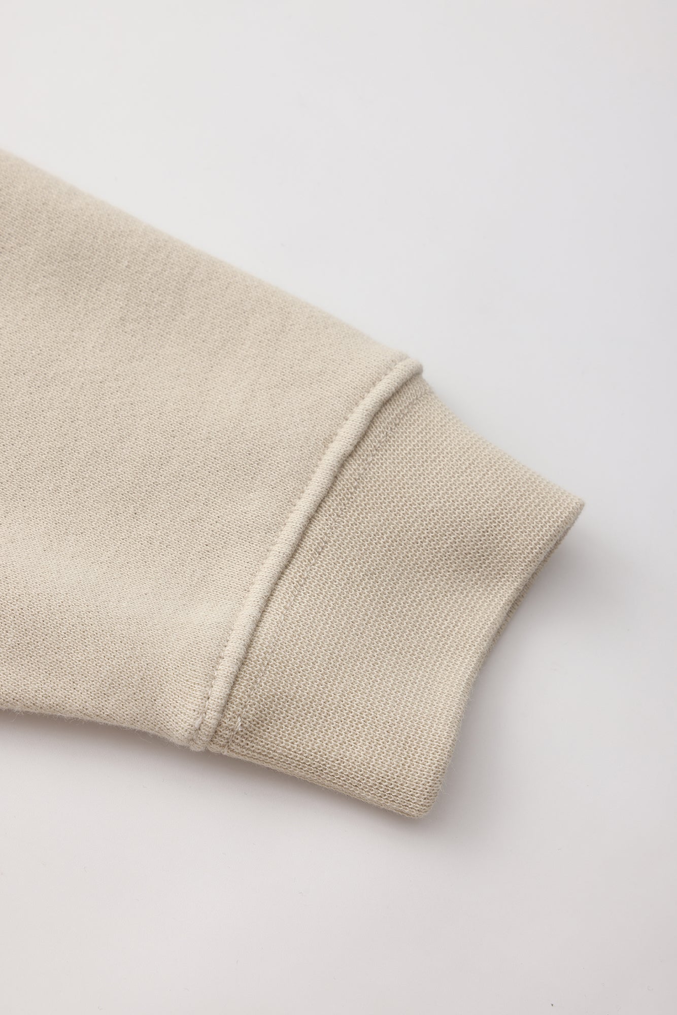 QuokkaJoy French Terry Crew Neck Pullover - Warm Sand