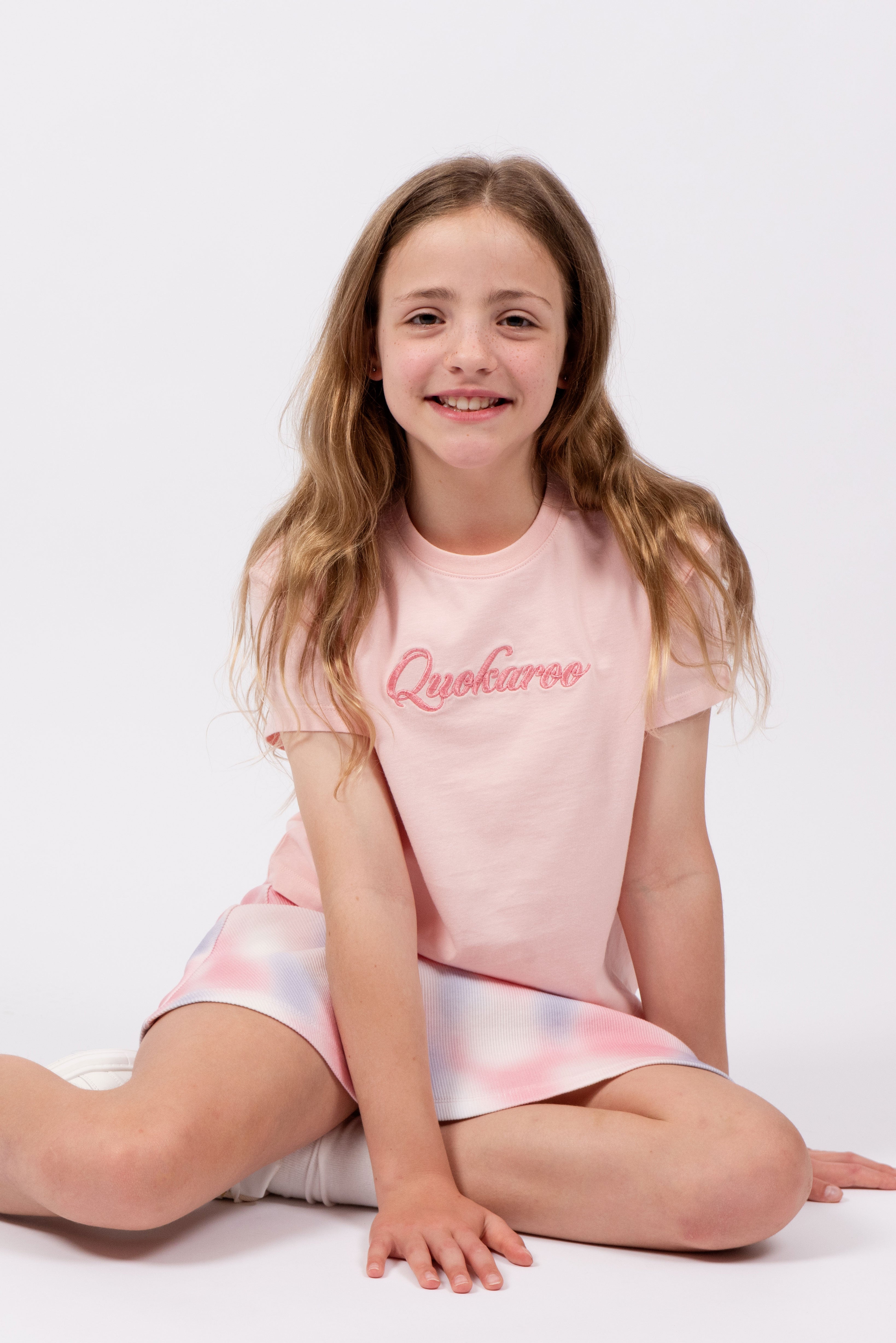 Peach Pop Organic Cotton Cropped Tee