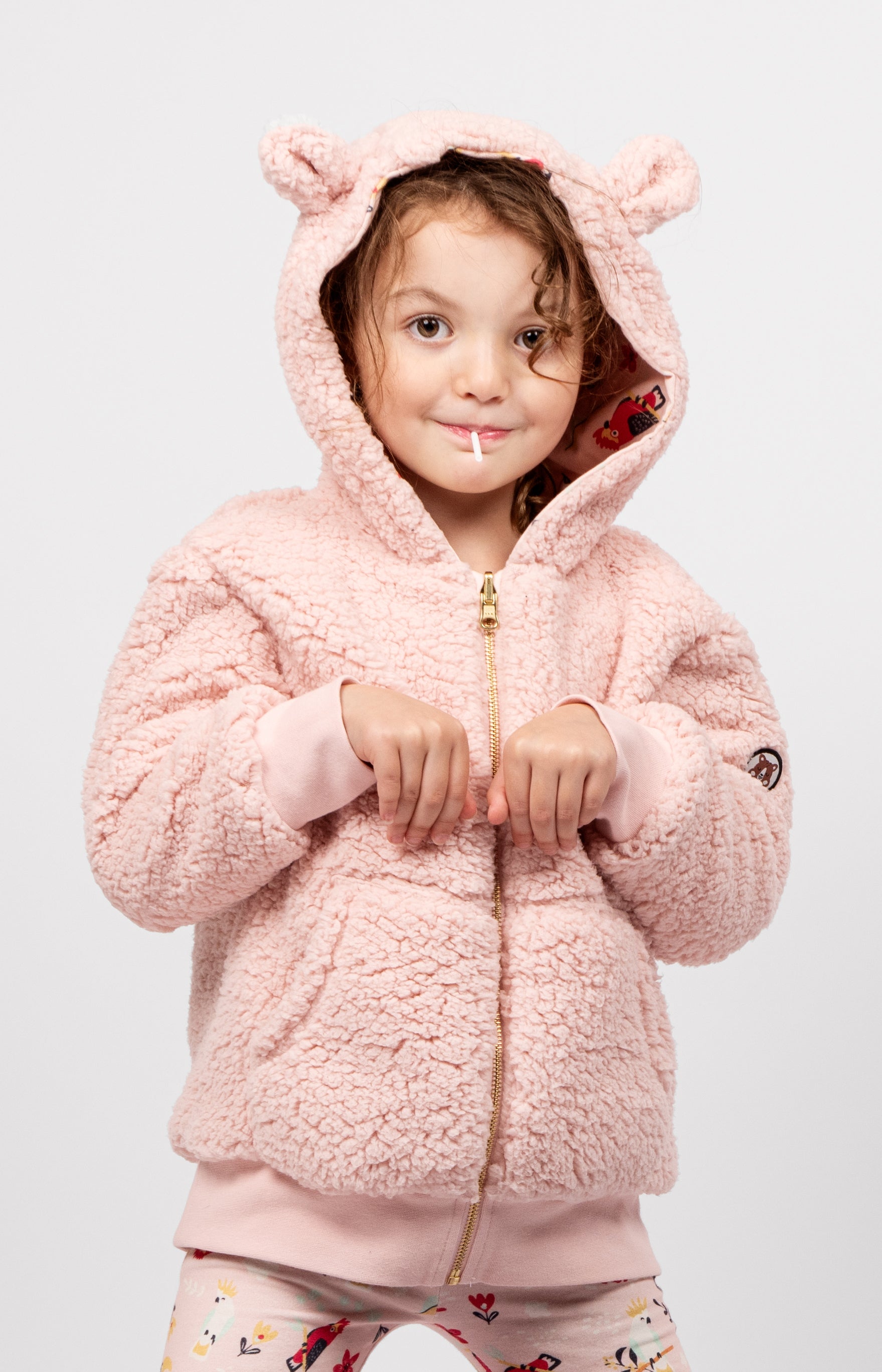 Cockatoo Cotton Jersey Reversible Zipper