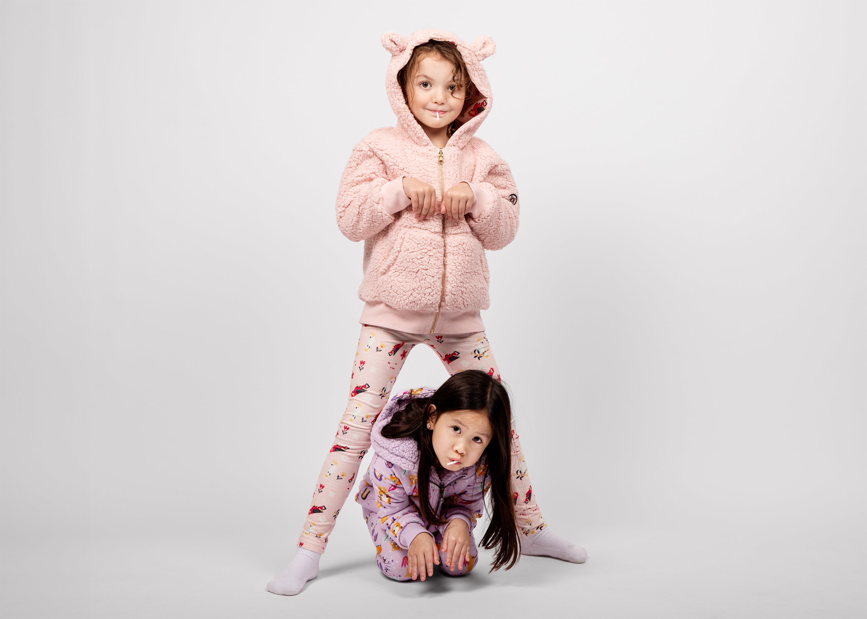 Cockatoo Cotton Jersey Reversible Zipper